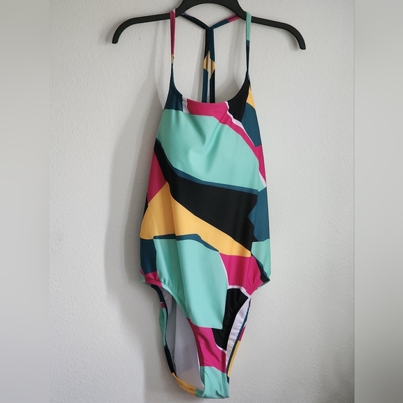 Xersion One Piece Removable Padded Cups Adjustable Back Swimsuit Sz XXL (NWT) - Picture 2 of 12